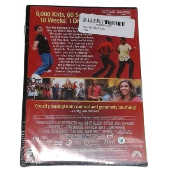 Mad Hot Ballroom DVD NEW in packaging! Family Friendly - Rated PG - Picture 3 of 6
